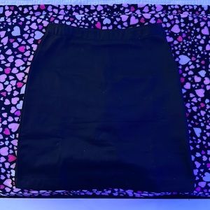 lands end black skirt